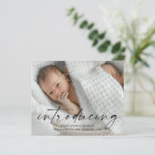 Budget Introductie Baby Foto Hartelijk dank (Staand voorkant)