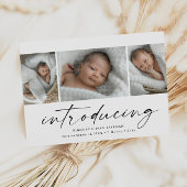 Budget Introductie van Baby 3 Foto Dank u Kaart