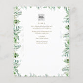 BUDGET Invitación de Boda Católica Bilingüe Flyer (Achterkant)