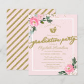 Budget Invitation Pharmacy Afstudeerder Party Flor (Voorkant / Achterkant)