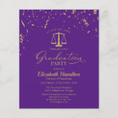 Budget Invitations Law School Graduation Party (Voorkant)