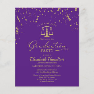 Budget Invitations Law School Graduation Party