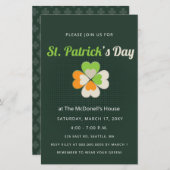 Budget Irish Flag St Patricks Day Invitation (Voorkant / Achterkant)