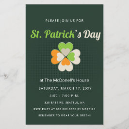 Budget Irish Flag St Patricks Day Invitation