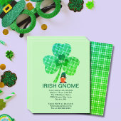 Budget Irish Gnome Initiaal Clover St Paddys Invit Flyer