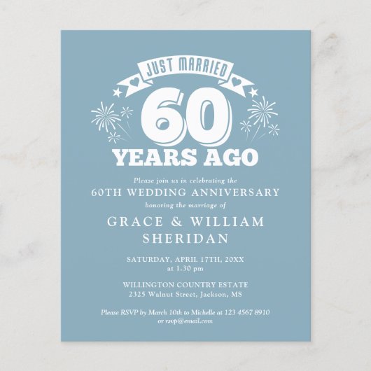 Budget is net getrouwd met 60e Jubileum (Voorkant)