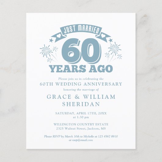 Budget is net getrouwd met 60e Jubileum (Voorkant)