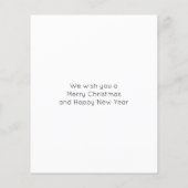 BUDGET is niet zo'n Silent Night Baby Photo Card (Achterkant)