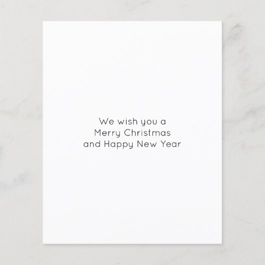 BUDGET is niet zo'n Silent Night Baby Photo Card (Achterkant)