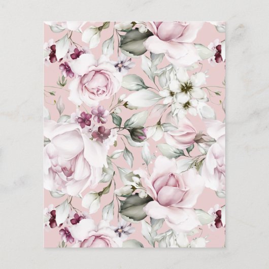 Budget Is ze niet mooi 1e verjaardag uitnodiging (Achterkant)