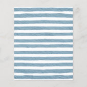 Budget It A Boy Blue Boho Baby shower Invitation Flyer (Achterkant)