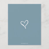 Budget It a Boy Leuk Blauw Modern Boy Baby shower (Achterkant)