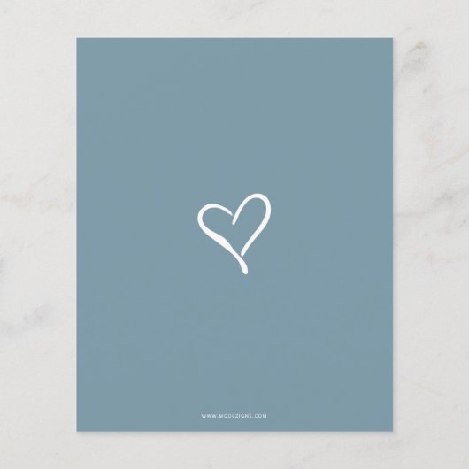 Budget It a Boy Leuk Blauw Modern Boy Baby shower (Achterkant)