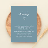 Budget It a Boy Leuk Blauw Modern Boy Baby shower