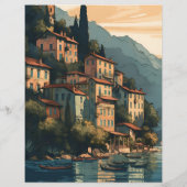 Budget Italië Comomeer Bestemming Bruiloft Flyer (Achterkant)