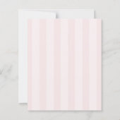Budget its a girl pink bow baby shower invitation (Achterkant)
