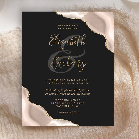 Budget Ivoor Agaat Hoeken Dark Wedding