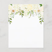 Budget Ivory Cream Floral Baby shower (Achterkant)