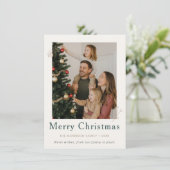 Budget Jaaroverzicht Kerst Holiday Flat Kaart (Staand voorkant)