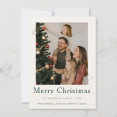 Budget Jaaroverzicht Kerst Holiday Flat Kaart (Voorkant)