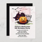 Budget Jack o' Lantern Halloween Birthday Invites (Voorkant / Achterkant)