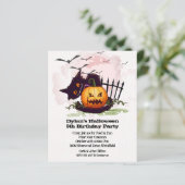 Budget Jack o' Lantern Halloween Birthday Invites (Staand voorkant)
