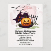 Budget Jack o' Lantern Halloween Verjaardag Flyer (Voorkant)