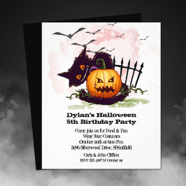 Budget Jack o' Lantern Halloween Verjaardag Flyer