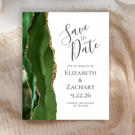 Budget Jager Groen Agate Goud Save the Date