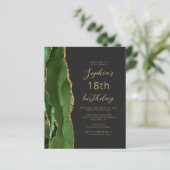 Budget Jager Groen Agate Script 18e Verjaardag (Staand voorkant)