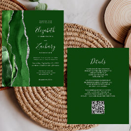 Budget Jager Groen Agatisch Zilveren QR Code Huwel