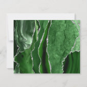 Budget Jager Groen Zilver Agate Save the Date (Achterkant)