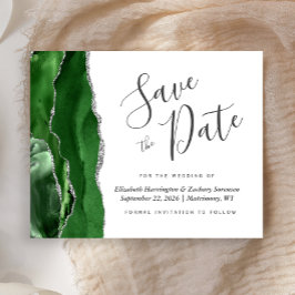Budget Jager Groen Zilveren Agate Save the Date