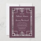 Budget jaren 1920  Deco Bourgondië Zilveren Huweli (Voorkant)