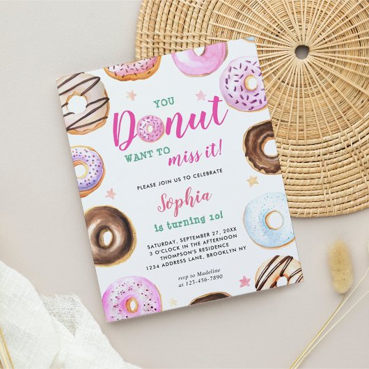 BUDGET Je Donut wilt het missen Verjaardag