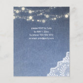 Budget Jean Lace String Lights Graduparty Flyer (Achterkant)