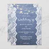 Budget Jean Lace String Lights Wedding (Voorkant / Achterkant)