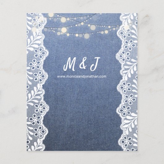 Budget Jean Lace String Lights Wedding (Achterkant)