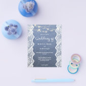 Budget Jean Lace String Lights Wedding Flyer (Enkel)