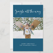 Budget Jingle All The Way Vakantie Foto Plat Kaart (Voorkant)