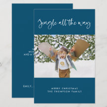 Budget Jingle All The Way Vakantie Foto Plat Kaart