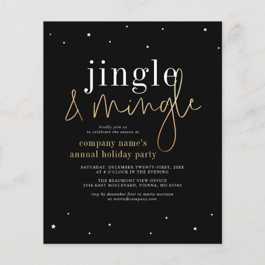 Budget Jingle & Mingle Corporate Kerstparty (Voorkant)