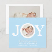 BUDGET Joy Blue CHIC Foto Baby eerste Kerstmis (Voorkant / Achterkant)