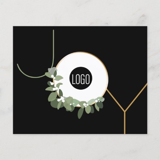 Budget Joy Business Logo Prettige feestdagen Corpo (Voorkant)