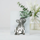 BUDGET Joy Dog Paw-fotokaart voor kerstmis (Staand voorkant)