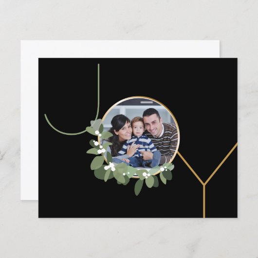 Budget Joy Family Photo Message Holiday Custom (Voorkant / Achterkant)