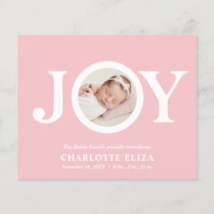 BUDGET Joy Pink CHIC Foto Baby eerste kerstmis