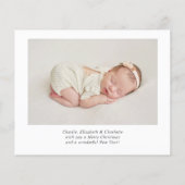 BUDGET Joy White Navy Foto Baby eerste kerstmis (Achterkant)