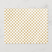 Budget Joyeux Noel Gold Foil Trees Holiday Foto (Achterkant)