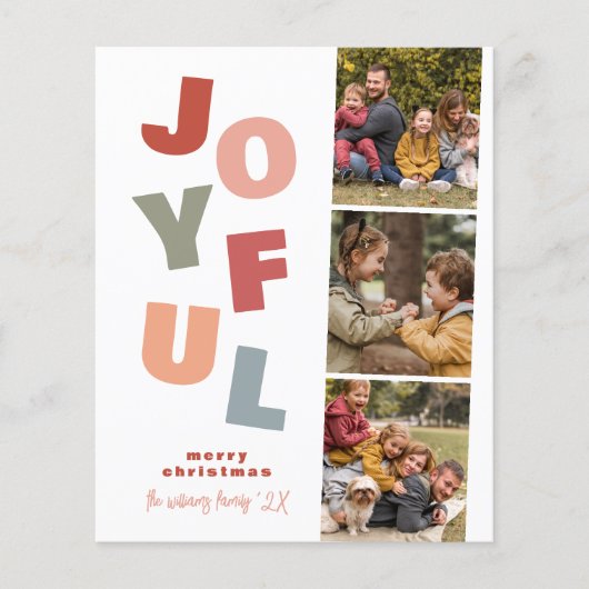 Budget Joyful Boho Bold 3 Foto Kerstvakantie (Voorkant)